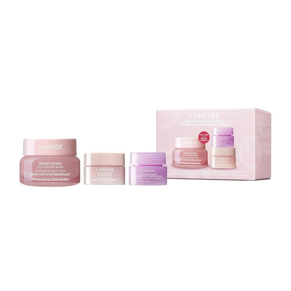 LANEIGE Lip Sleeping Mask Nutrition Vitamin C & Shea Butter Plump & Hydrate Trio